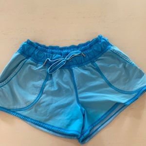 RARE COLOR Light Blue/Dark Blue Lululemon Shorts